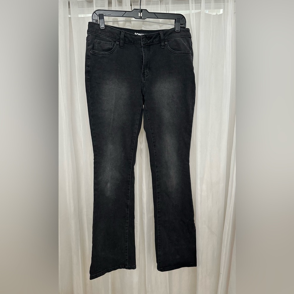 Women’s Sz 8 Sonoma black, boot cut jeans gently worn